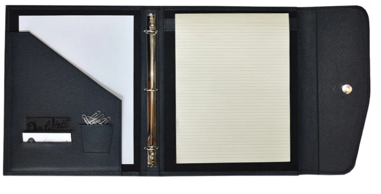 Carpeta escritorio hechas con piel