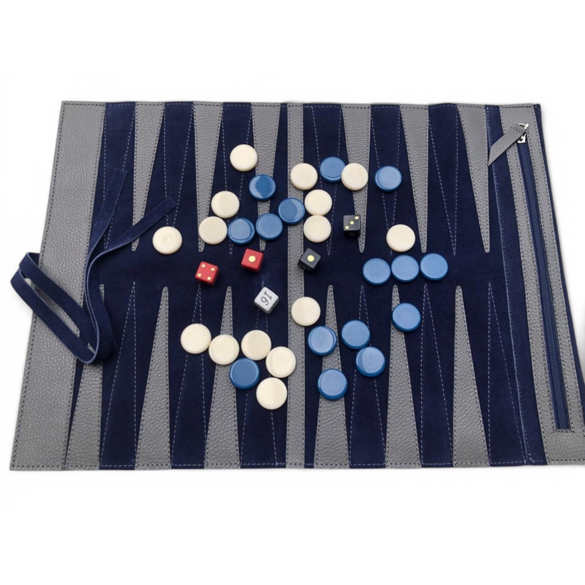 Backgammon hecho en piel