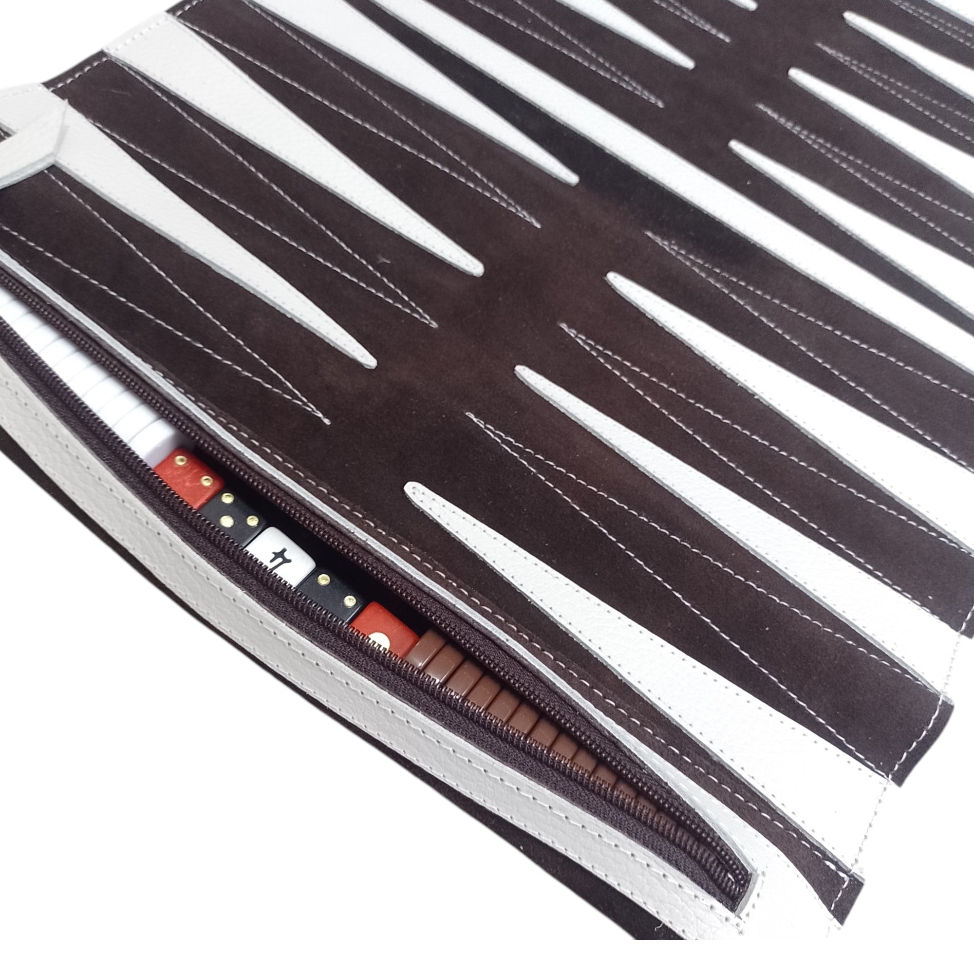 Backgammon hecho en piel ANOR