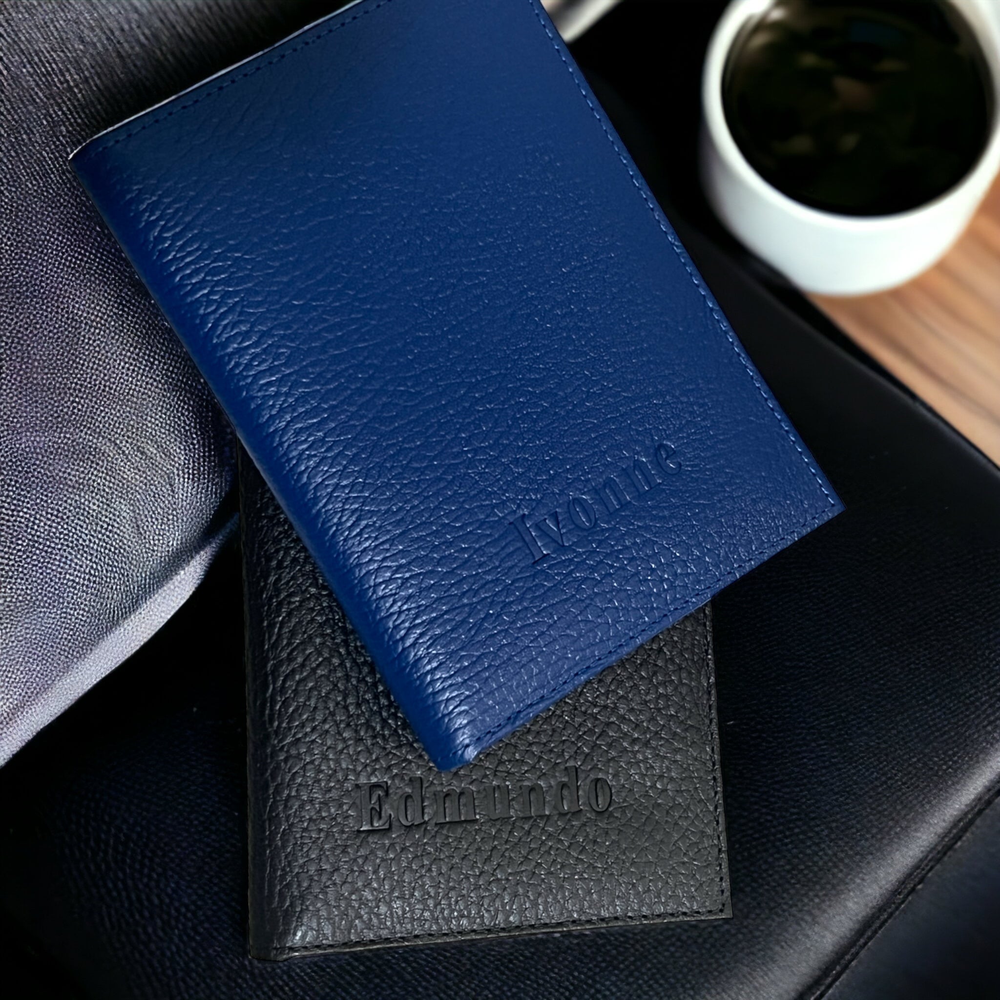 Porta Pasaporte Plano hecho en Piel MASA