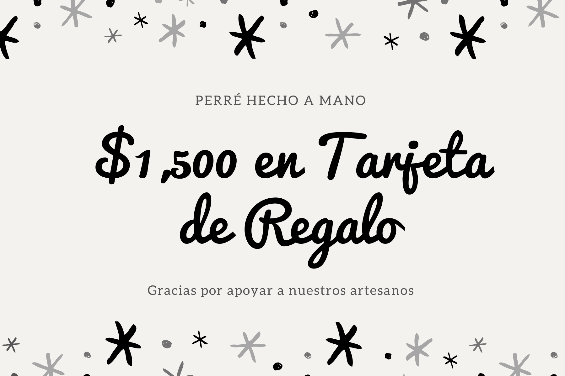 Tarjeta de Regalo - Regala e impulsa desde casa Perré hecho a mano