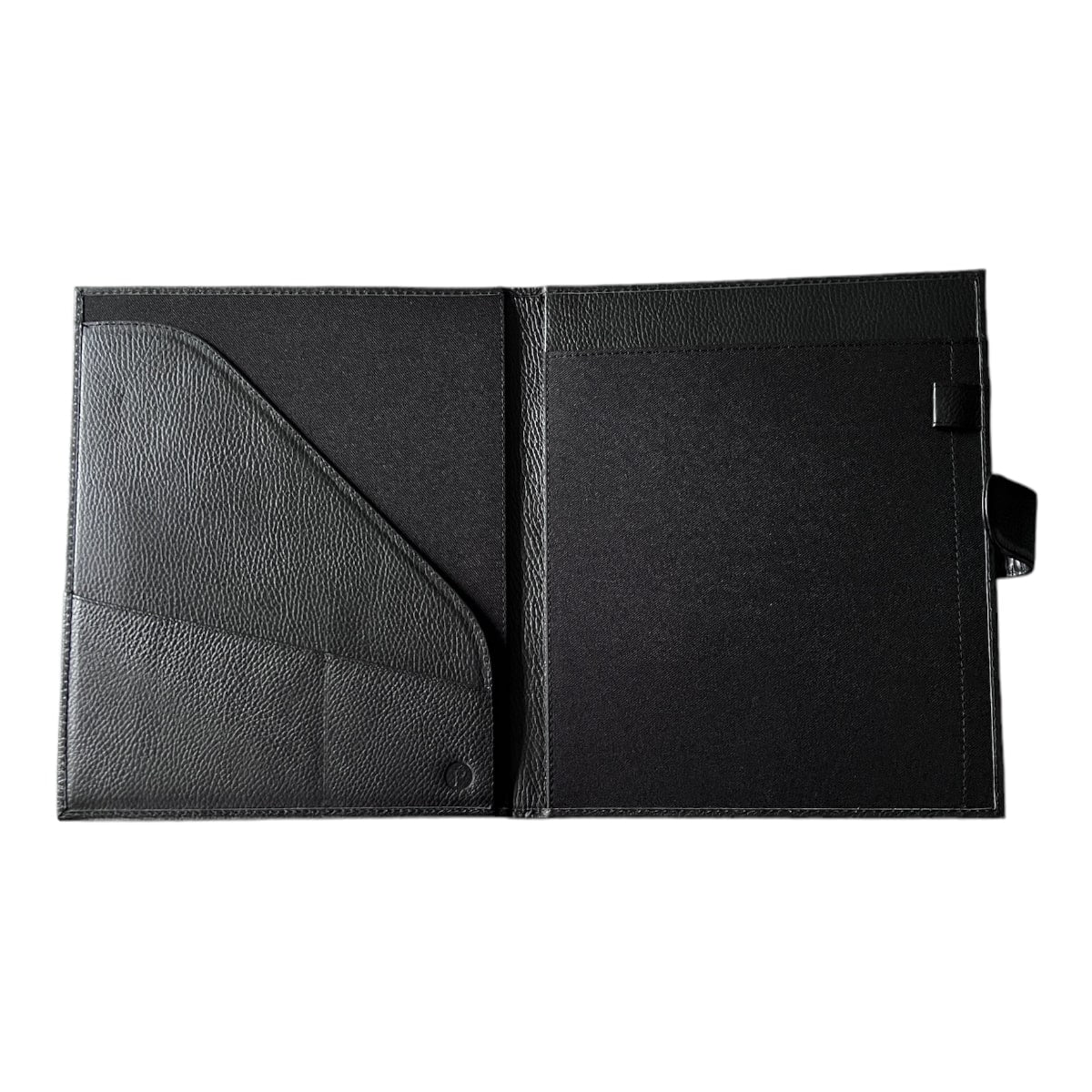 Carpeta hecha en piel tamaño carta con solapa ANOR