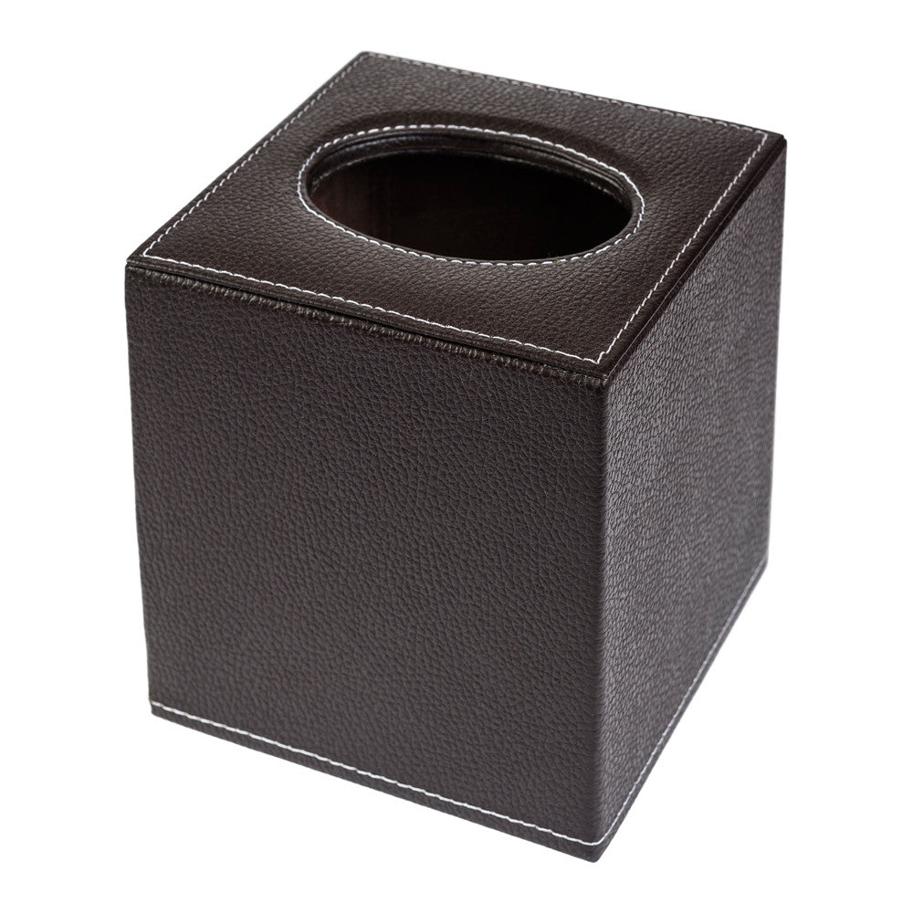 Kleenera cuadrada hecha en piel y madera MACE