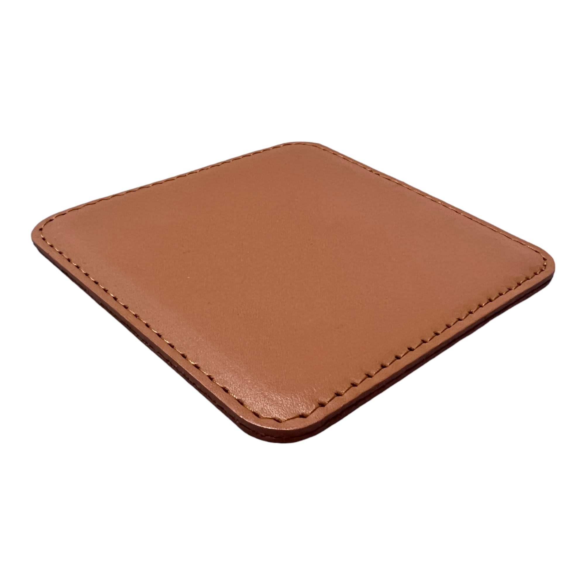 Juego de 6 Porta vasos cuadrados hecho en piel Perré hecho a mano