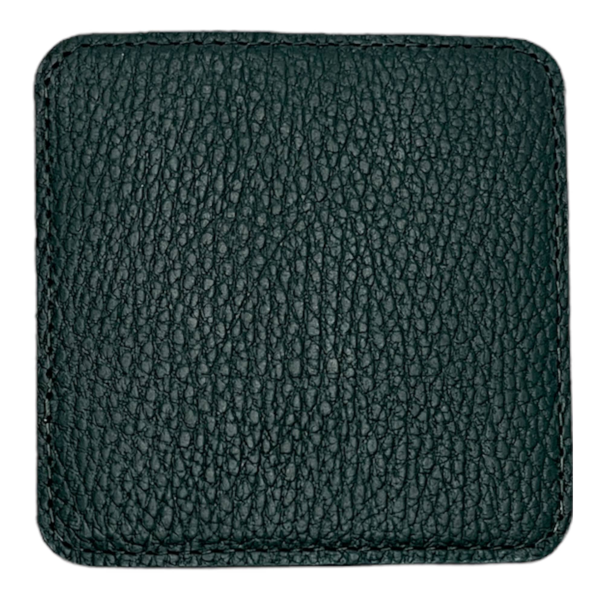 Juego de 6 Porta vasos cuadrados hecho en piel Perré hecho a mano