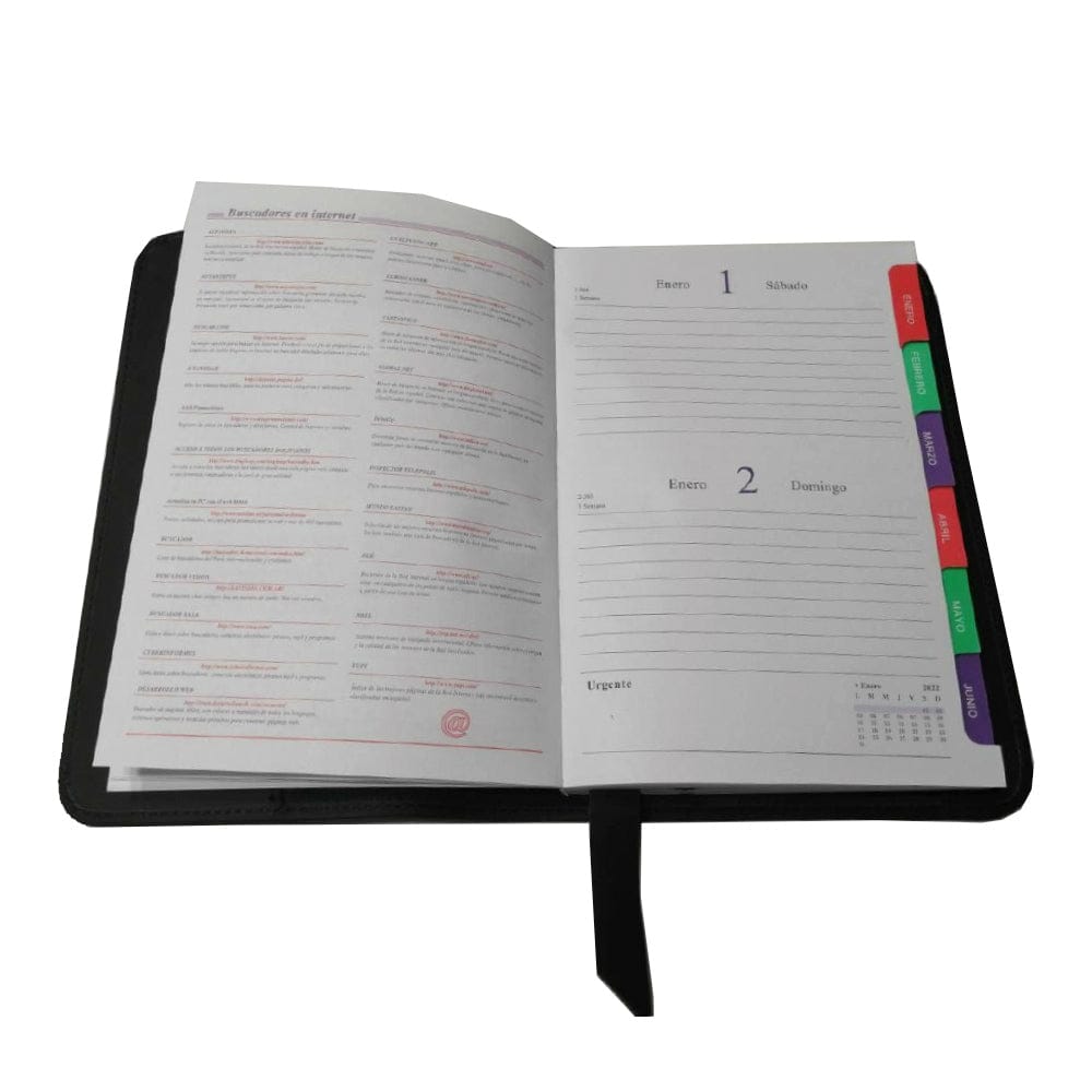 Agenda con forro en piel tipo libreta Moleskine® Perré hecho a mano