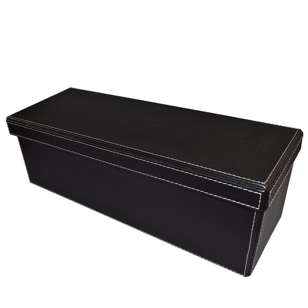 Porta vino tipo caja hecho en piel MACE