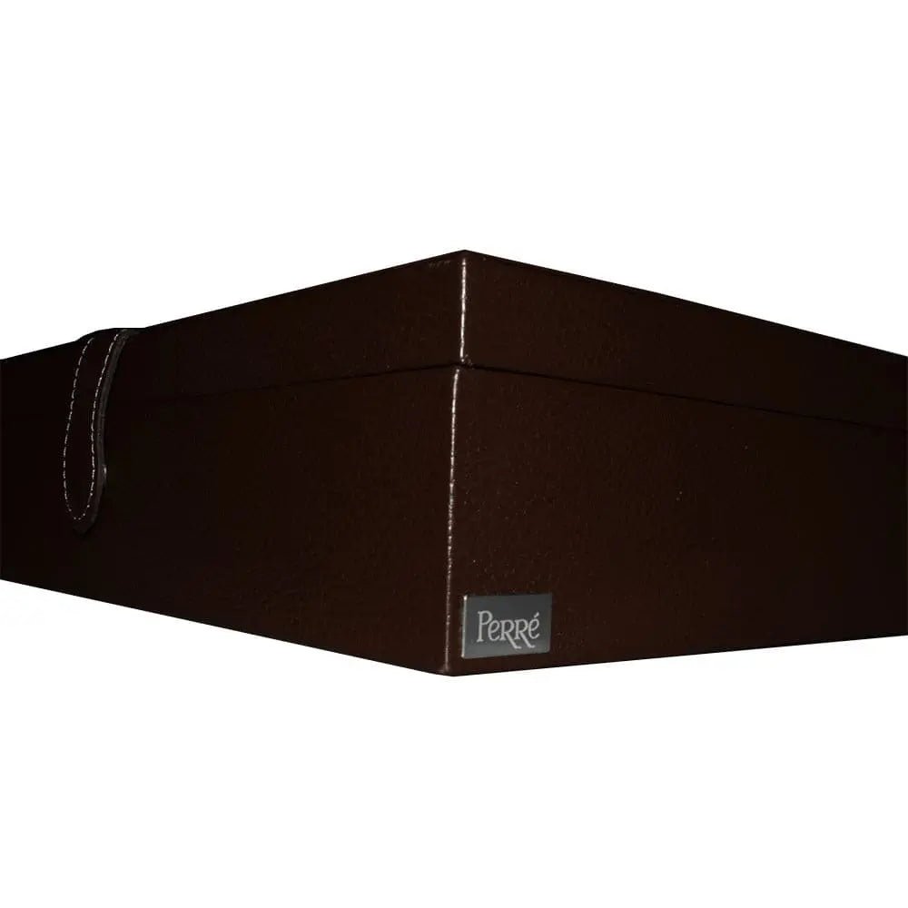Caja en Piel con tapa de cristal para guardar 15 Relojes MACE