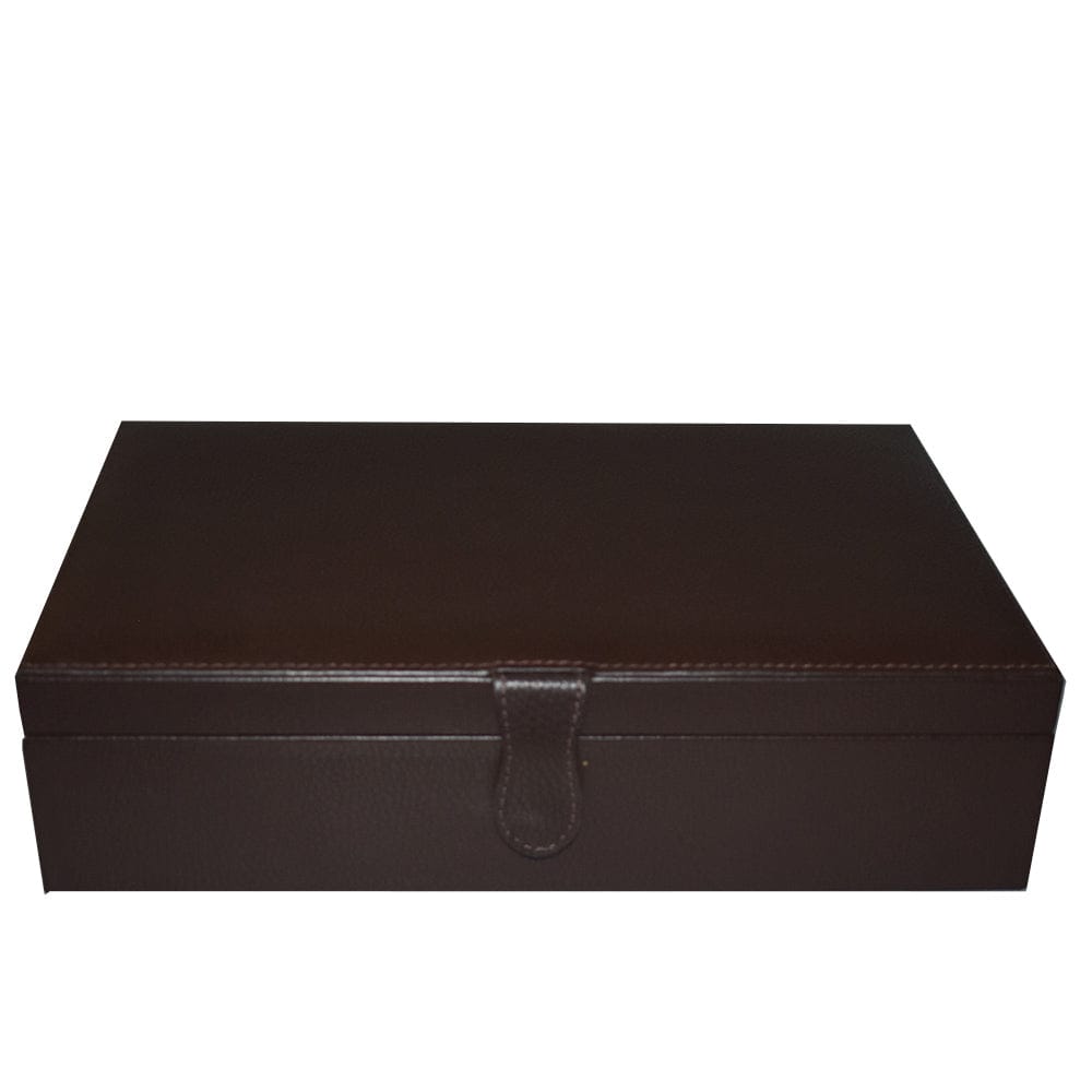 Caja en piel para guardar 12 relojes Perré hecho a mano