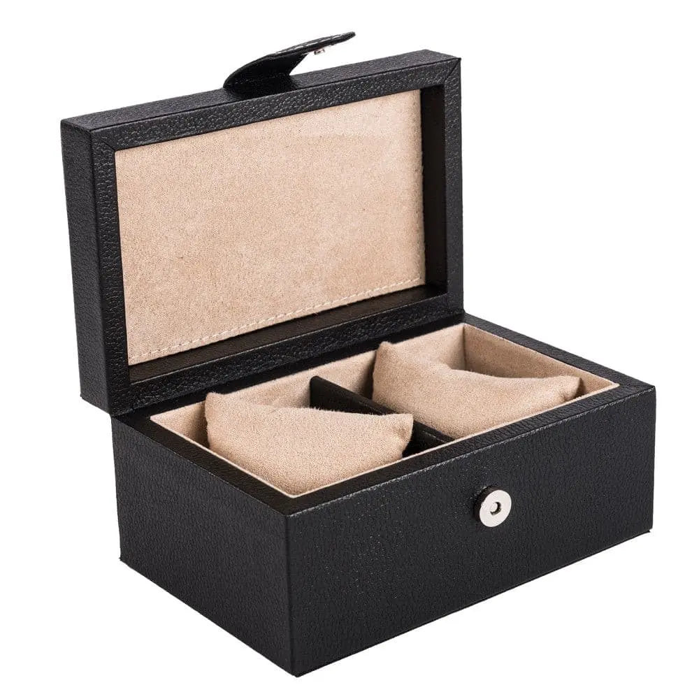 Caja en Piel para guardar 2 relojes ANOR