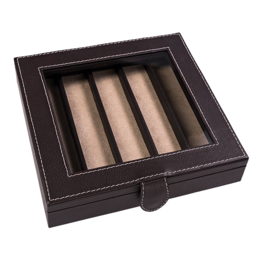 Caja en piel para guardar 5 plumas MACE