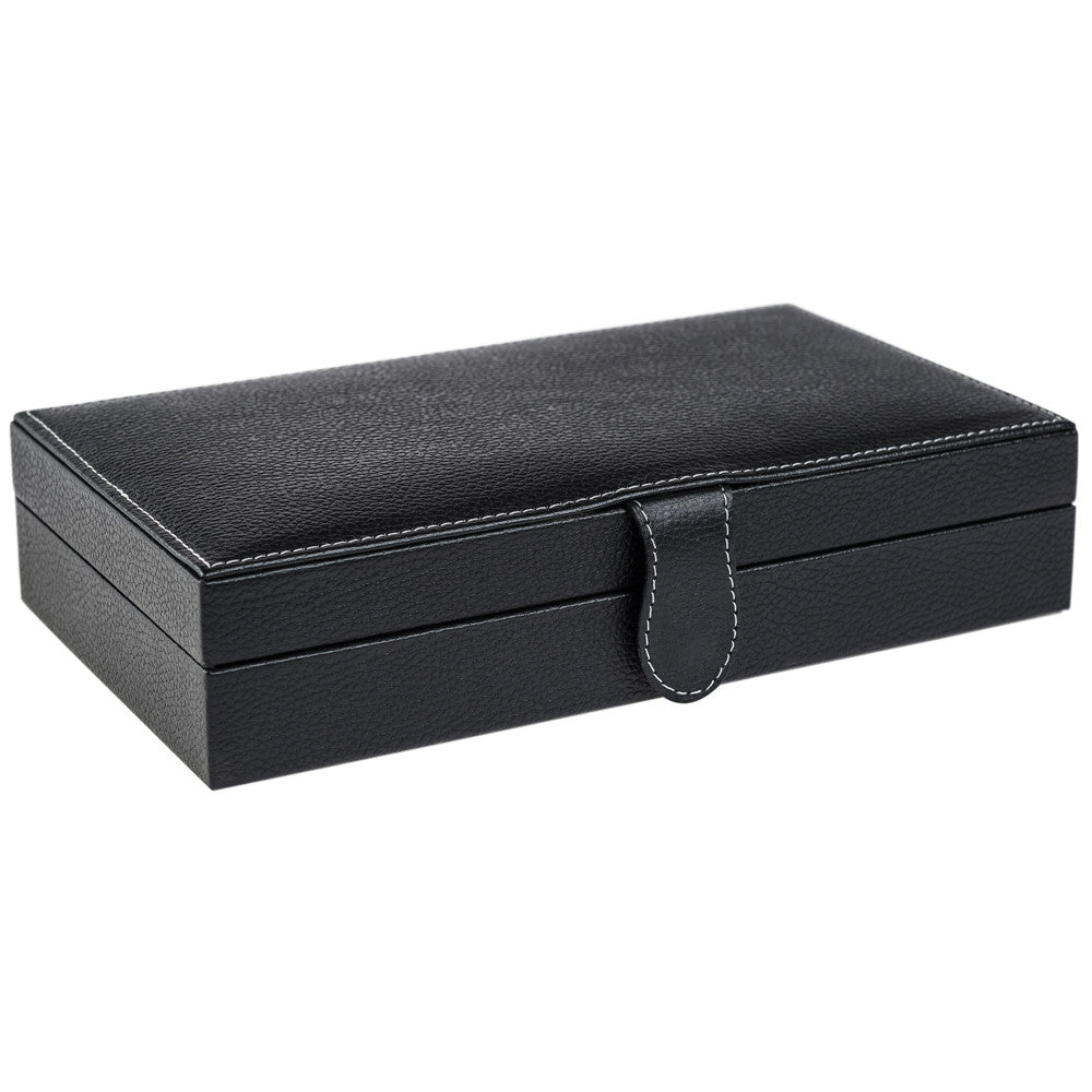 Caja en piel rectangular para guardar mancuernillas MACE