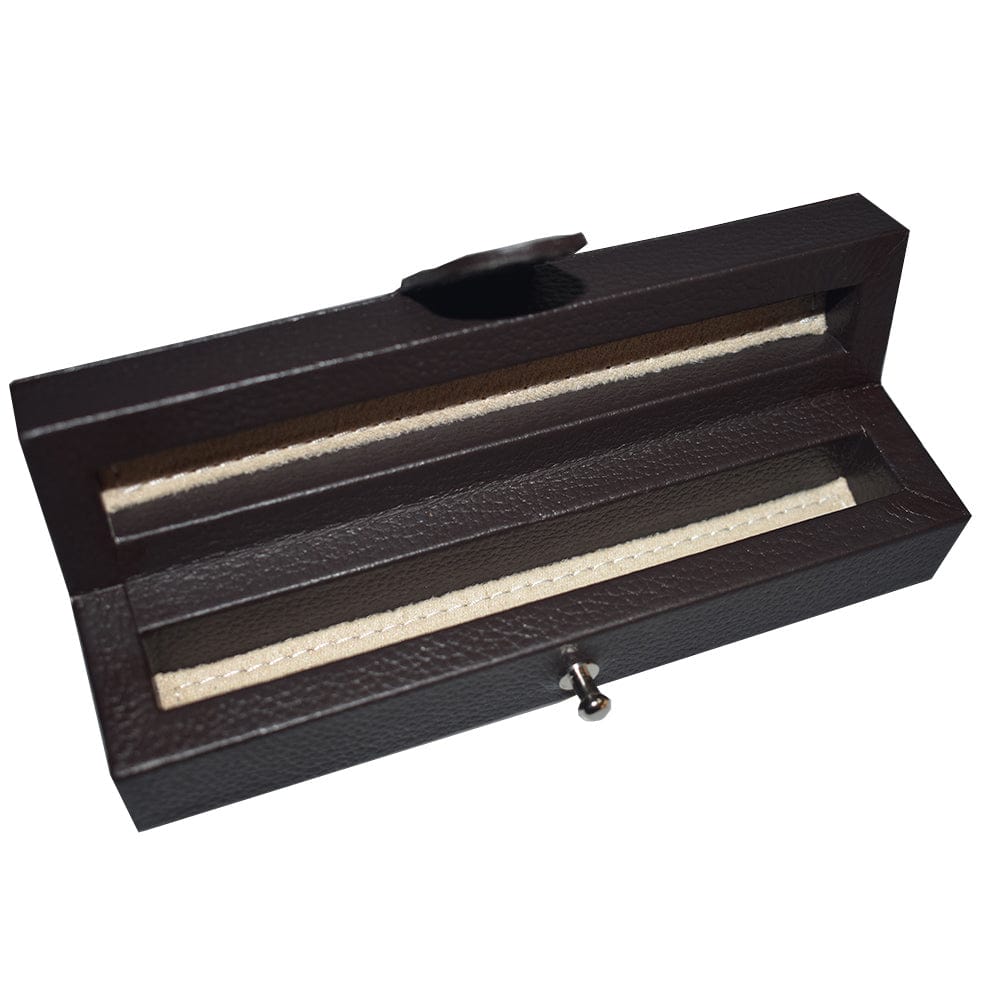 Caja hecha en piel para guardar un bolígrafo ANOR