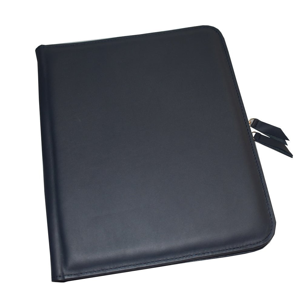 Carpeta con cierre ideal para Tableta o Computadora de hasta 11" Hecha en Piel ANOR