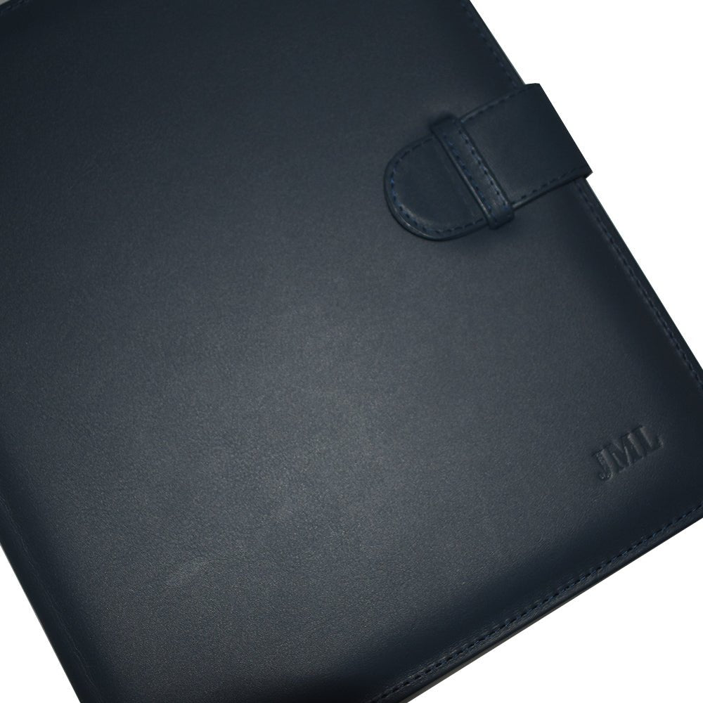 Carpeta hecha en piel tamaño carta con solapa ANOR