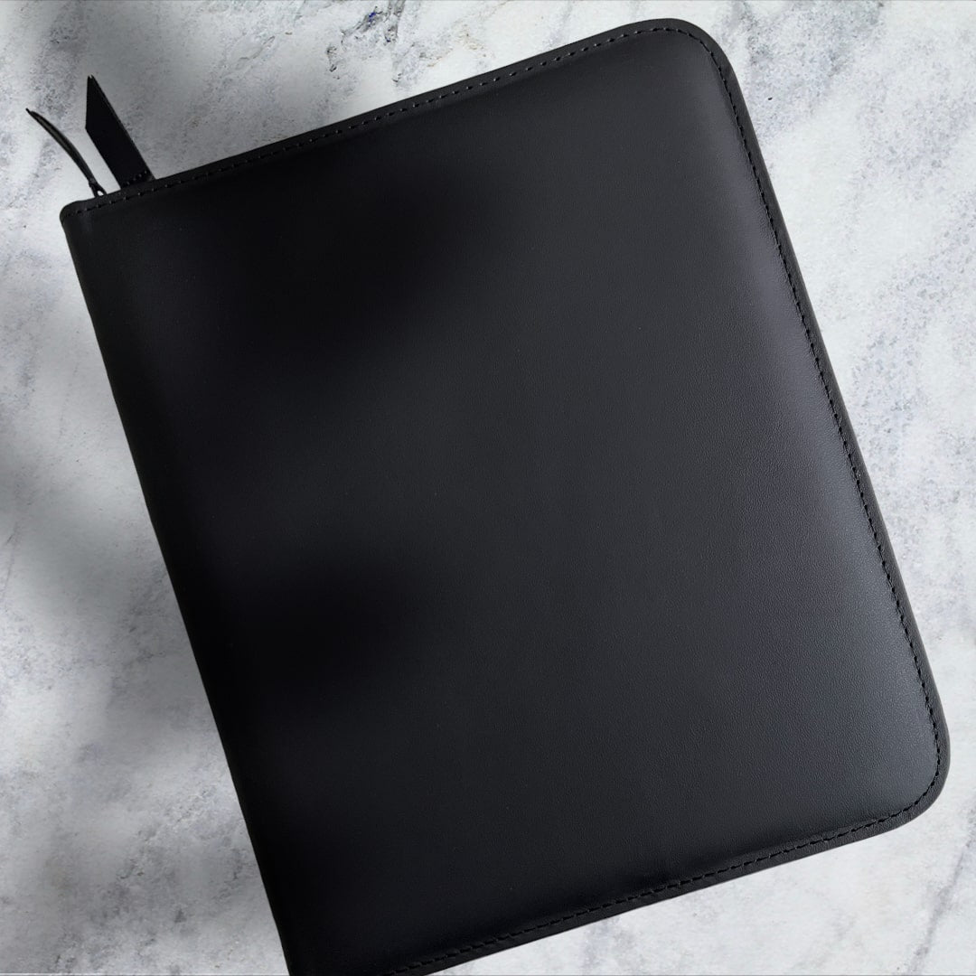 Carpeta con cierre ideal para Tableta o Computadora de hasta 11" Hecha en Piel ANOR