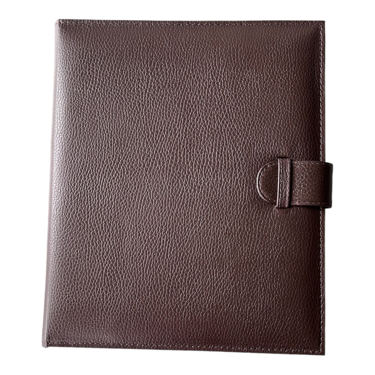 Carpeta hecha en piel tamaño carta con solapa ANOR