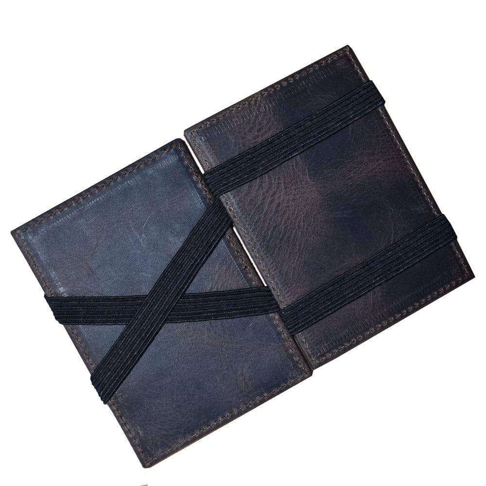 Cartera mágica tipo tarjetero con resorte hecho en piel ADAR