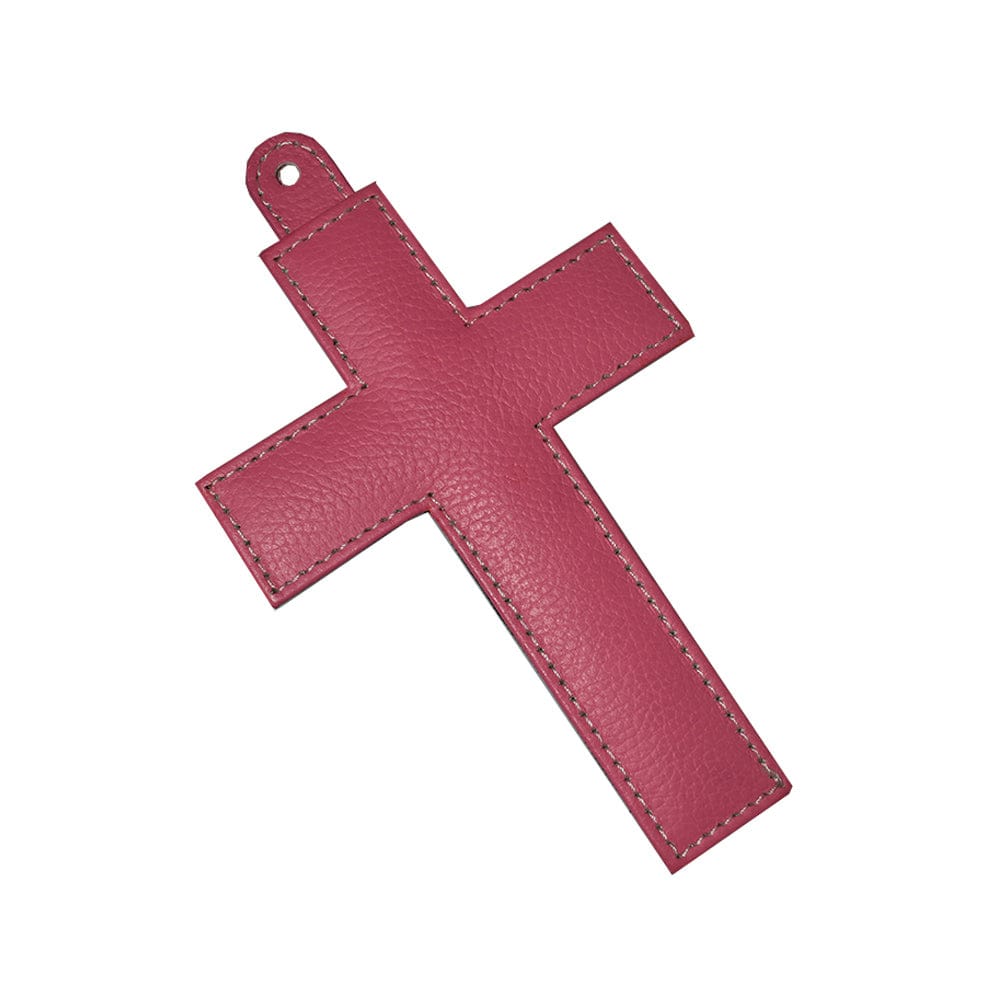Cruz plana hecha en piel MACE
