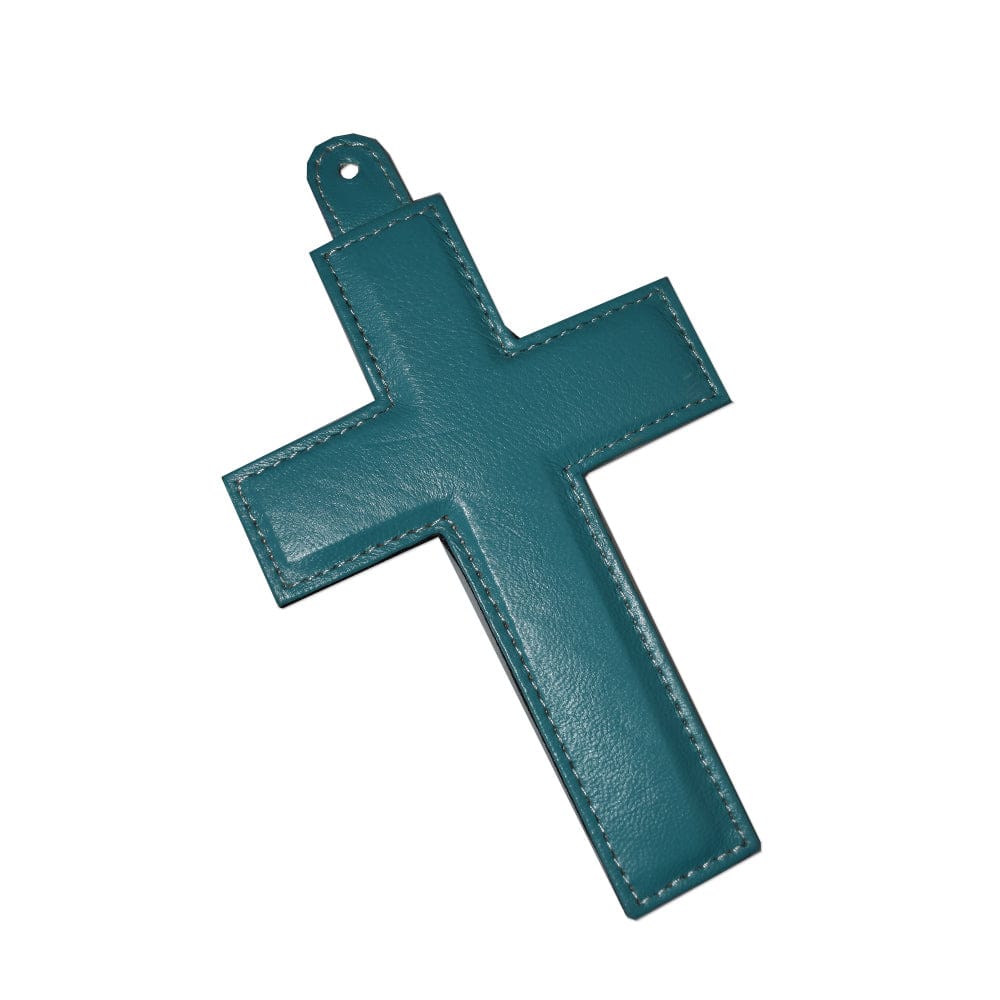 Cruz plana hecha en piel MACE