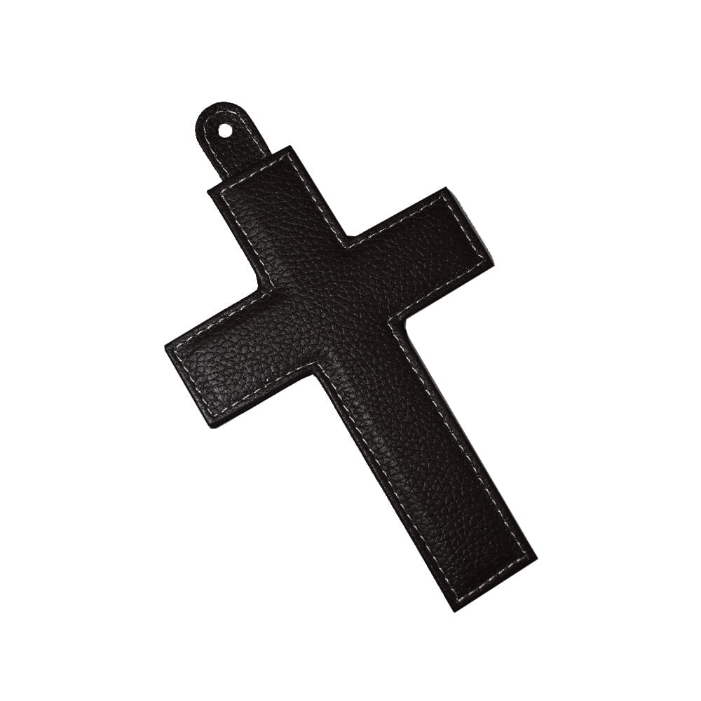 Cruz plana hecha en piel MACE