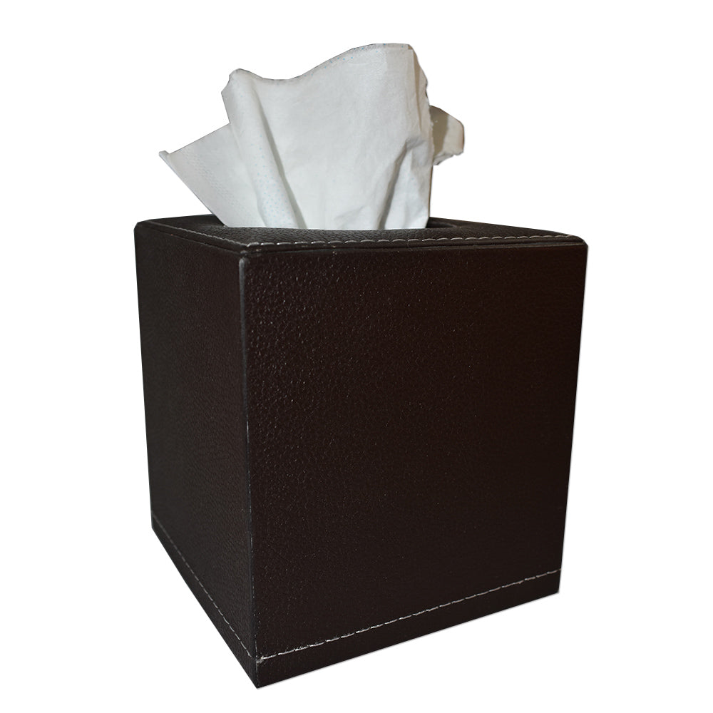 Kleenera cuadrada hecha en piel y madera MACE