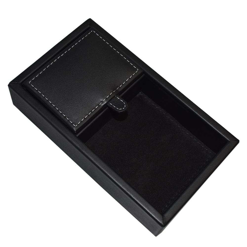 Multi organizador pequeño con compartimiento con tapa hecho en piel FESA