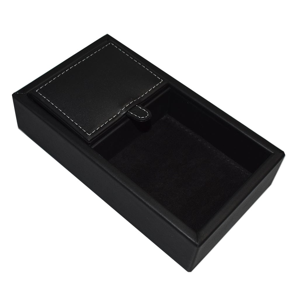 Multi organizador pequeño con compartimiento con tapa hecho en piel FESA