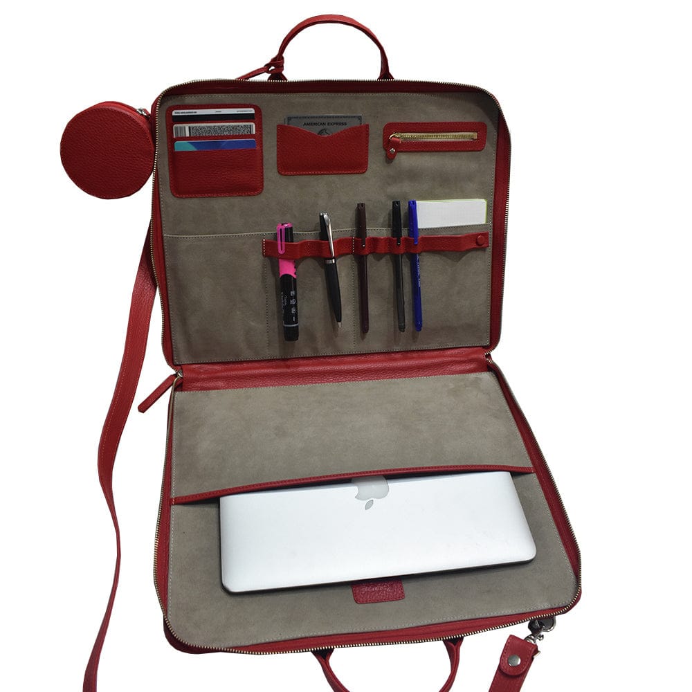 Portafolio Smart Light para tablet hecho en piel ISLO