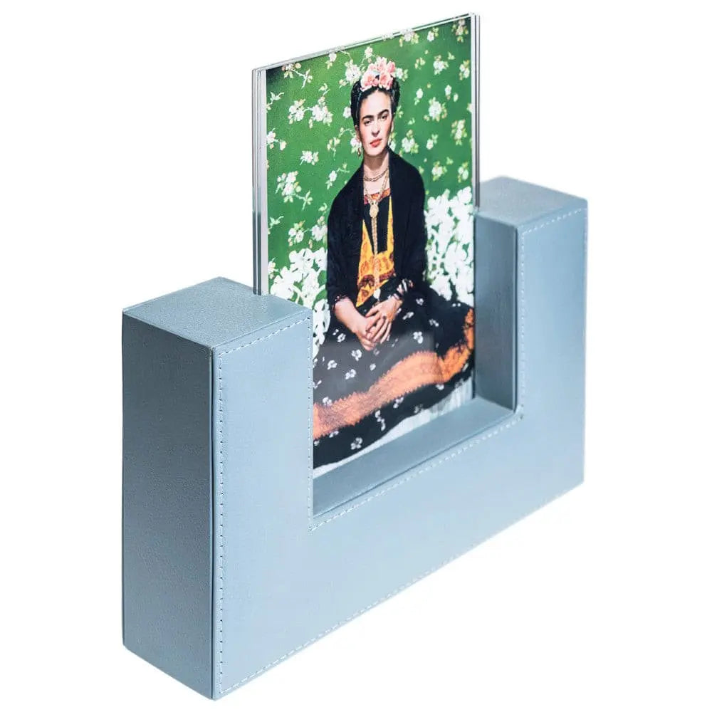 Porta retrato en U hecho en piel con acrílico MACE