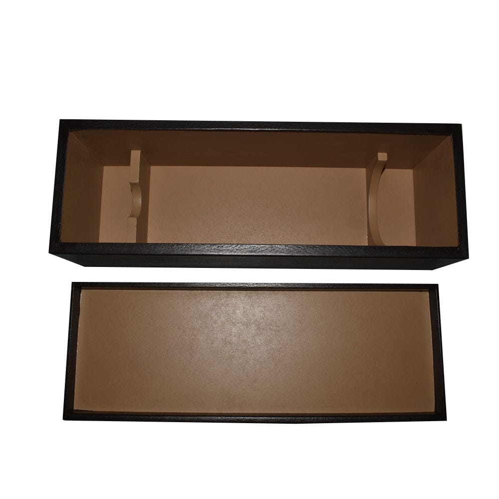 Porta vino tipo caja hecho en piel MACE