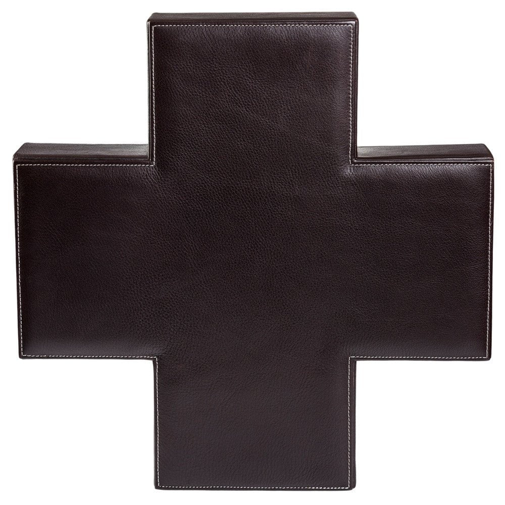 Cruz de madera en piel MACE