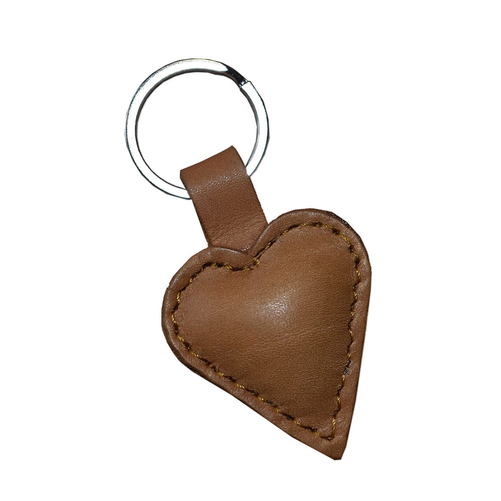 Llavero mini corazón hecho en piel PATO
