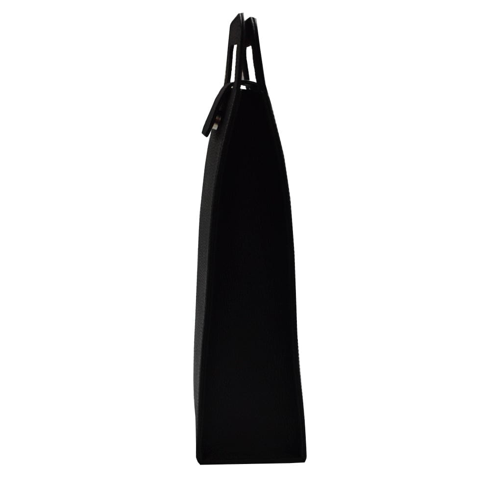 Porta botellas con asa hecho en piel MASA